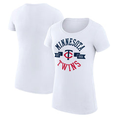 Minnesota Twins G-III 4Her by Carl Banks Women's Super-Slim Fit Lightweight City Graphic T-Shirt Lifestyle