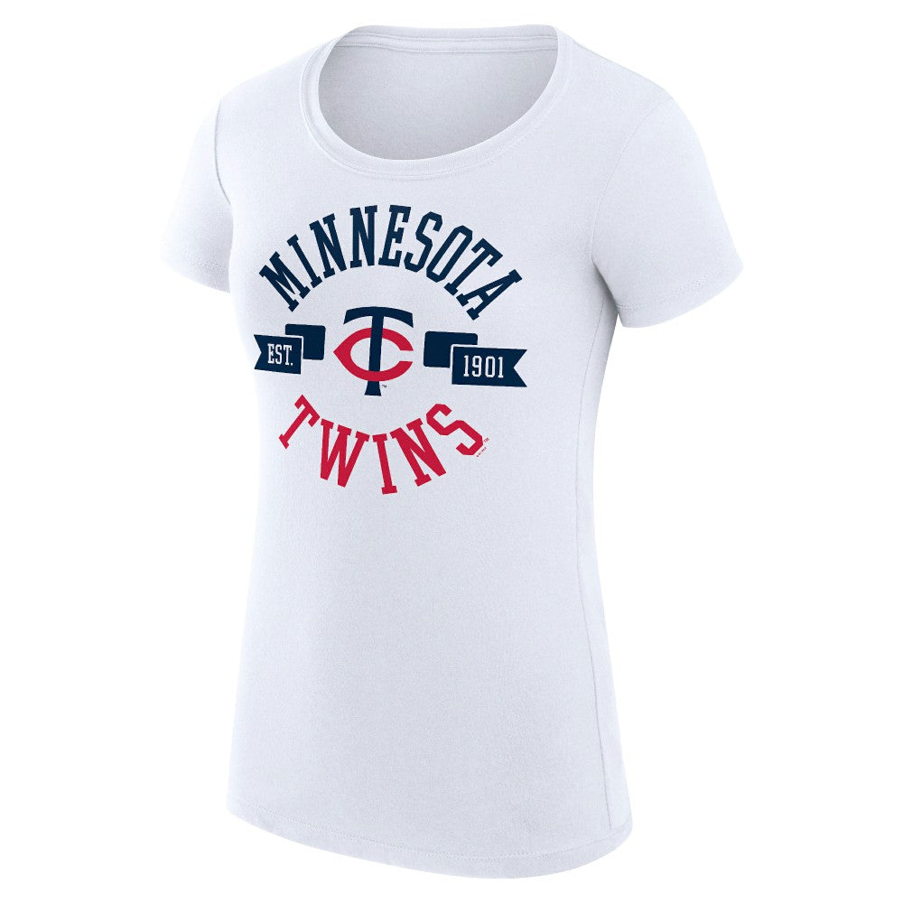 Minnesota Twins G-III 4Her by Carl Banks Women's Super-Slim Fit Lightweight City Graphic T-Shirt Lifestyle