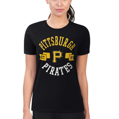 Pittsburgh Pirates G-III 4Her by Carl Banks Women's Super-Slim Fit Lightweight City Graphic T-Shirt On Sale