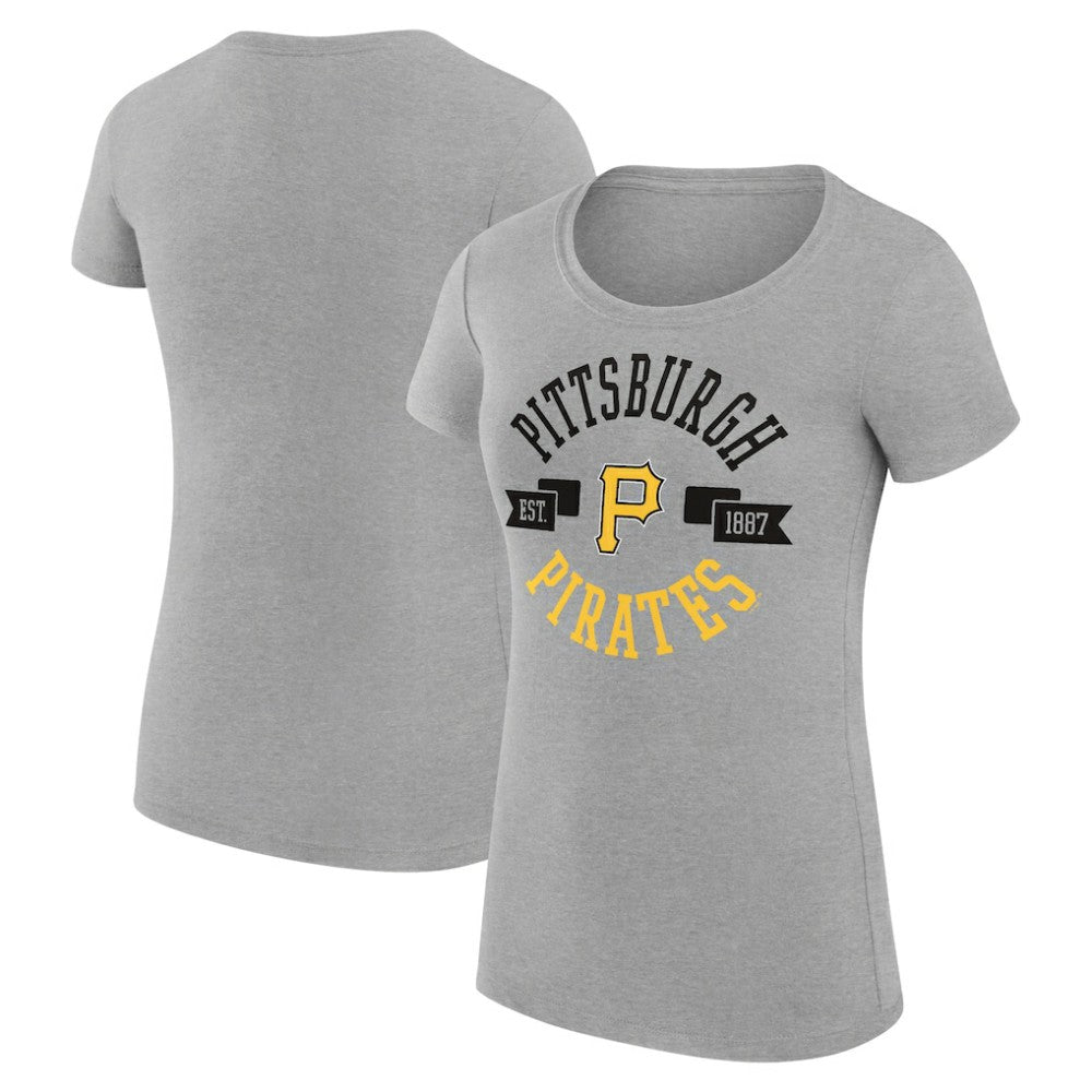 Pittsburgh Pirates G-III 4Her by Carl Banks Women's Super-Slim Fit Lightweight City Graphic T-Shirt Clearance