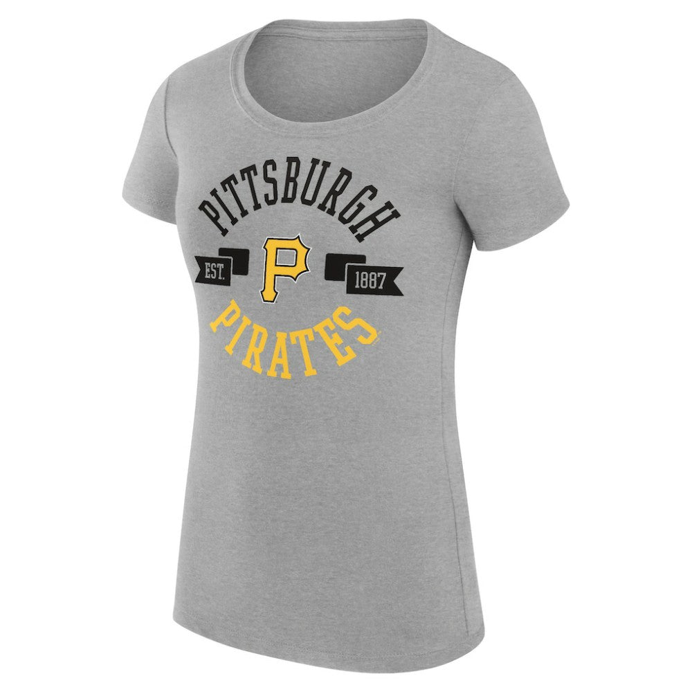 Pittsburgh Pirates G-III 4Her by Carl Banks Women's Super-Slim Fit Lightweight City Graphic T-Shirt Clearance