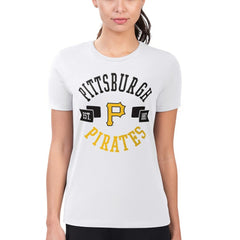 Pittsburgh Pirates G-III 4Her by Carl Banks Women's Super-Slim Fit Lightweight City Graphic T-Shirt Lifestyle