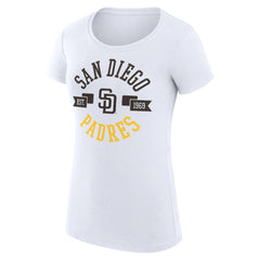 San Diego Padres G-III 4Her by Carl Banks Women's Super-Slim Fit Lightweight City Graphic T-Shirt On Sale