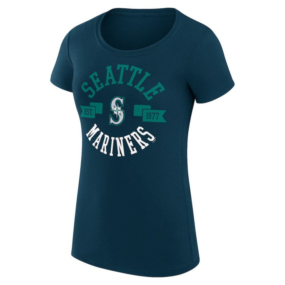 Seattle Mariners G-III 4Her by Carl Banks Women's Super-Slim Fit Lightweight City Graphic T-Shirt Online
