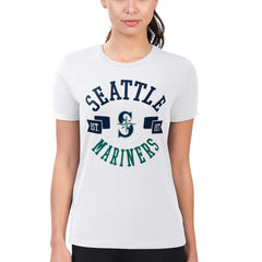 Seattle Mariners G-III 4Her by Carl Banks Women's Super-Slim Fit Lightweight City Graphic T-Shirt Near Me