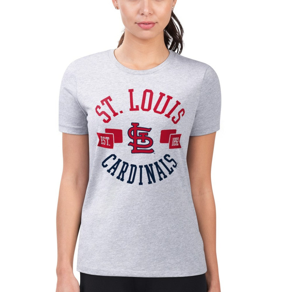 St. Louis Cardinals G-III 4Her by Carl Banks Women's Super-Slim Fit Lightweight City Graphic T-Shirt Sale