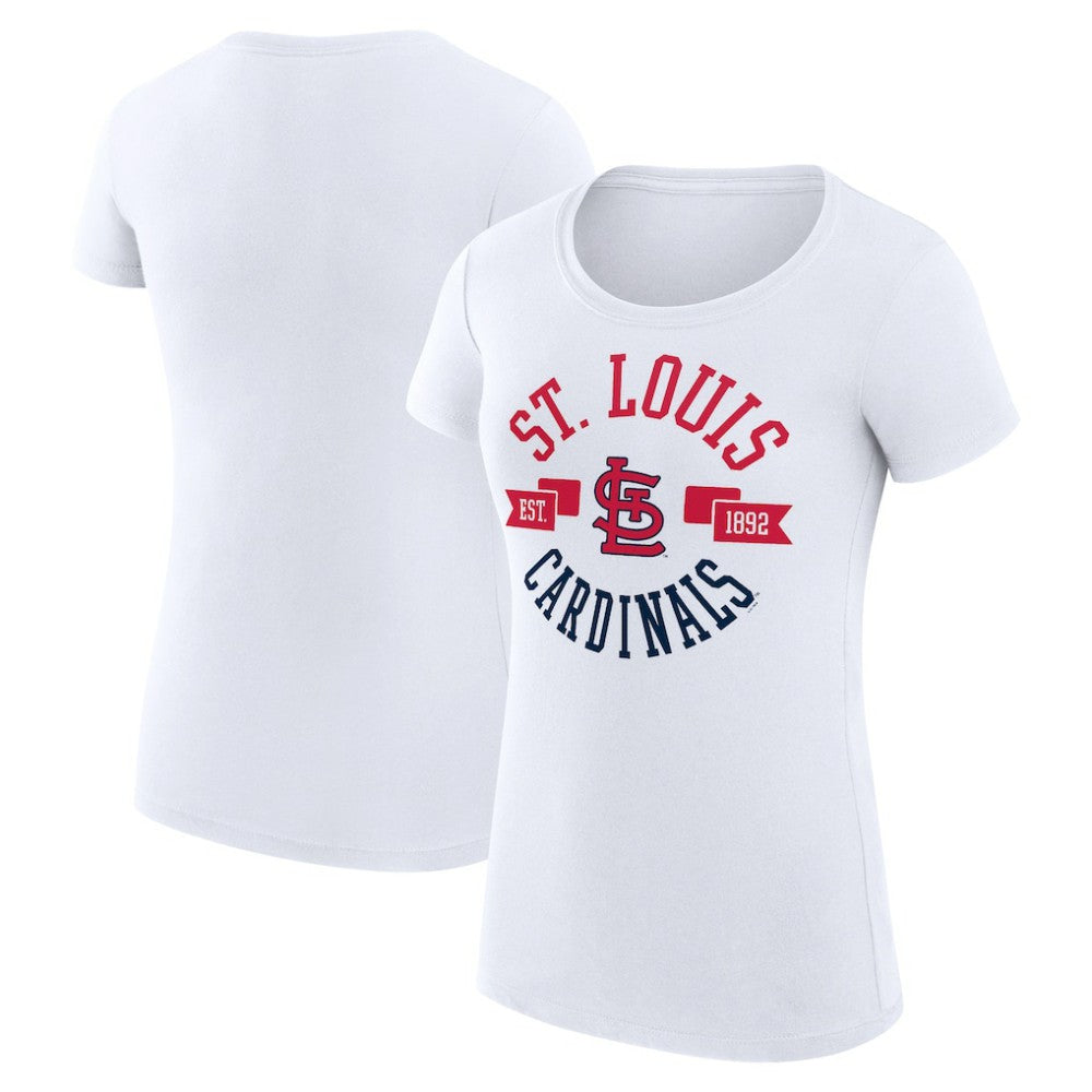 St. Louis Cardinals G-III 4Her by Carl Banks Women's Super-Slim Fit Lightweight City Graphic T-Shirt On Sale