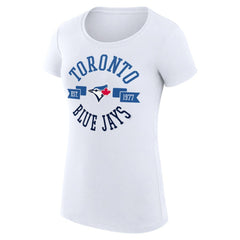 Toronto Blue Jays G-III 4Her by Carl Banks Women's Super-Slim Fit Lightweight City Graphic T-Shirt On Sale
