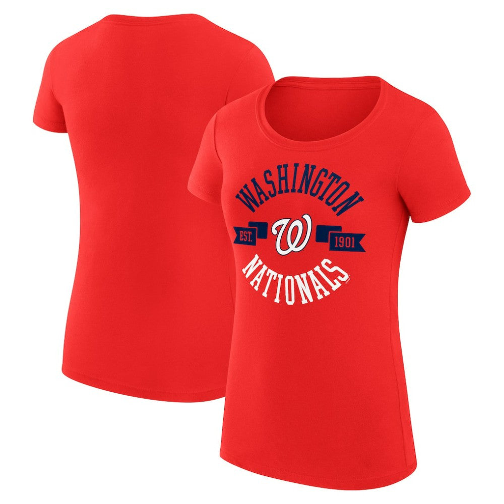 Washington Nationals G-III 4Her by Carl Banks Women's Super-Slim Fit Lightweight City Graphic T-Shirt discount