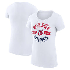 Washington Nationals G-III 4Her by Carl Banks Women's Super-Slim Fit Lightweight City Graphic T-Shirt Sale