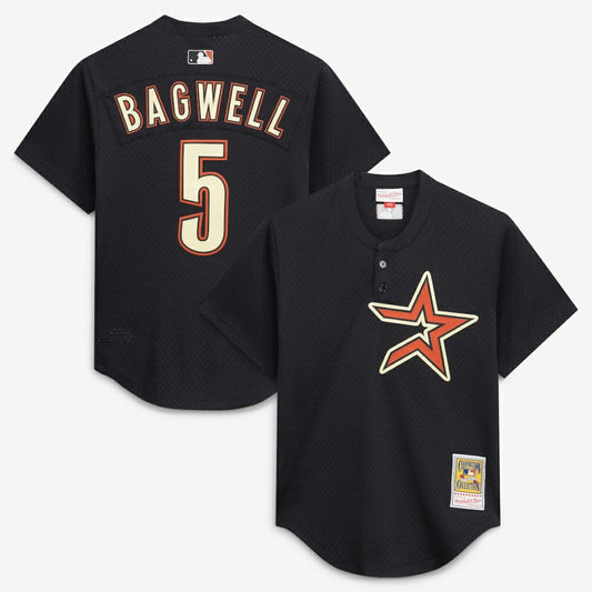 Jeff Bagwell Houston Astros Mitchell & Ness Authentic Batting Practice Jersey - Black | MLB Jerseys