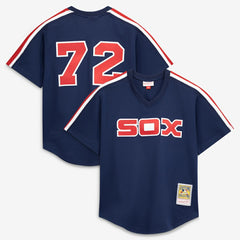 Carlton Fisk Chicago White Sox Mitchell & Ness Authentic Batting Practice Jersey for sale