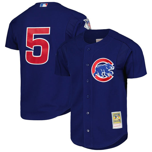 Nomar Garciaparra Chicago Cubs Mitchell & Ness Cooperstown Collection 2005 Batting Practice Jersey - Royal | MLB Jerseys