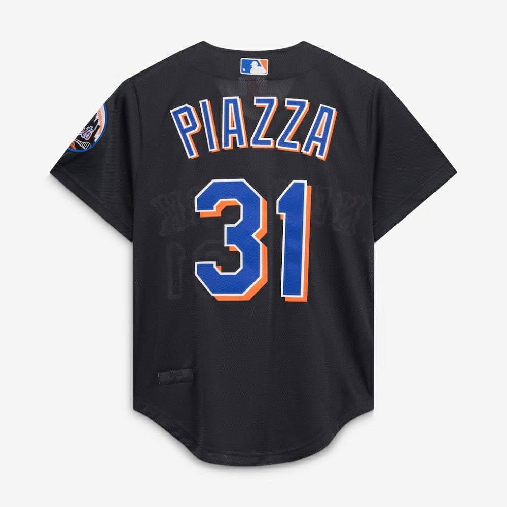 Mike Piazza New York Mets Mitchell & Ness Cooperstown Collection 2000 Batting Practice Jersey - Black | MLB Jerseys
