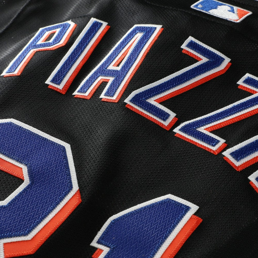Mike Piazza New York Mets Mitchell & Ness Cooperstown Collection 2000 Batting Practice Jersey - Black | MLB Jerseys
