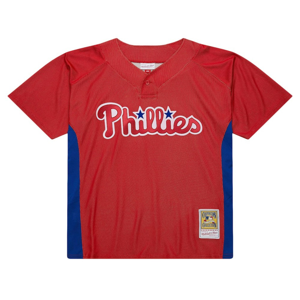 Roy Halladay Philadelphia Phillies Mitchell & Ness Authentic Batting Practice Jersey - Red | MLB Jerseys