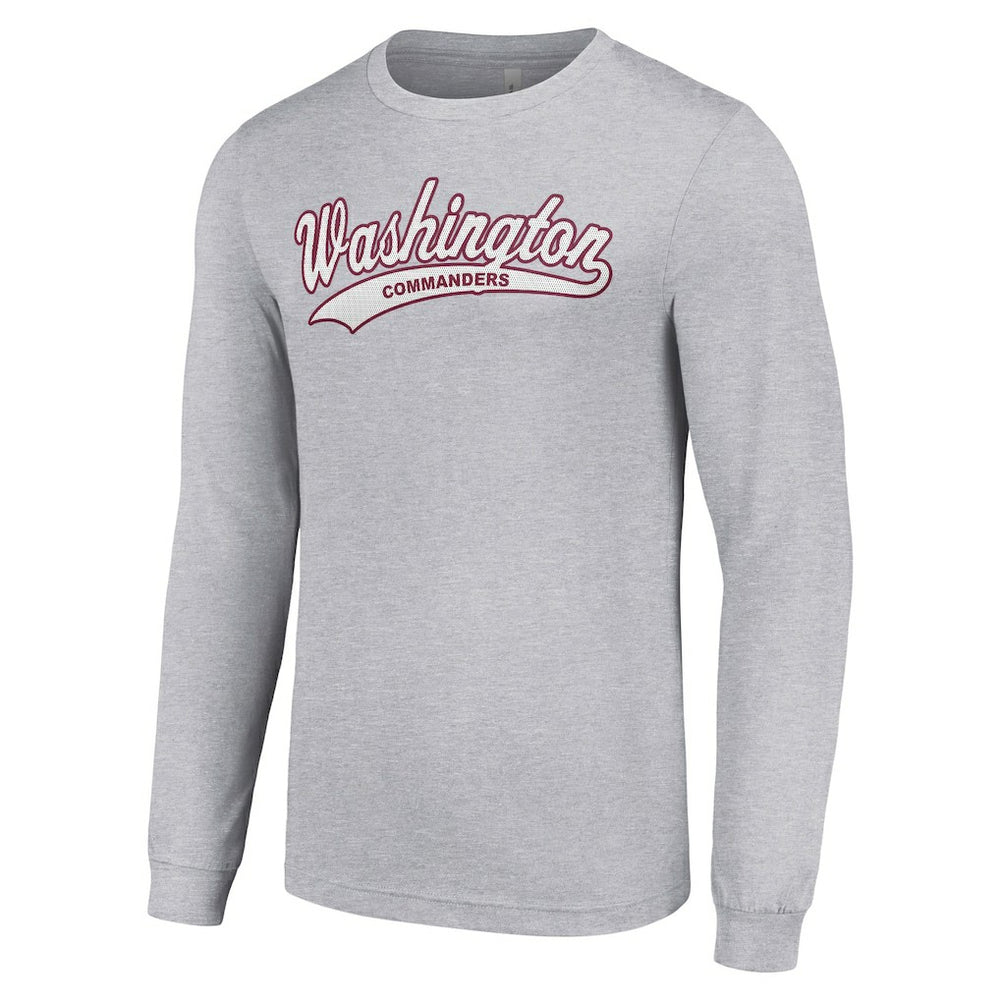 Washington Commanders Starter Tailsweep Long Sleeve T-Shirt Heather Gray - NFL