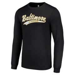 Baltimore Ravens Starter Tailsweep Long Sleeve T-Shirt Black - NFL