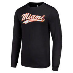 Miami Dolphins Starter Tailsweep Long Sleeve T-Shirt Black - NFL