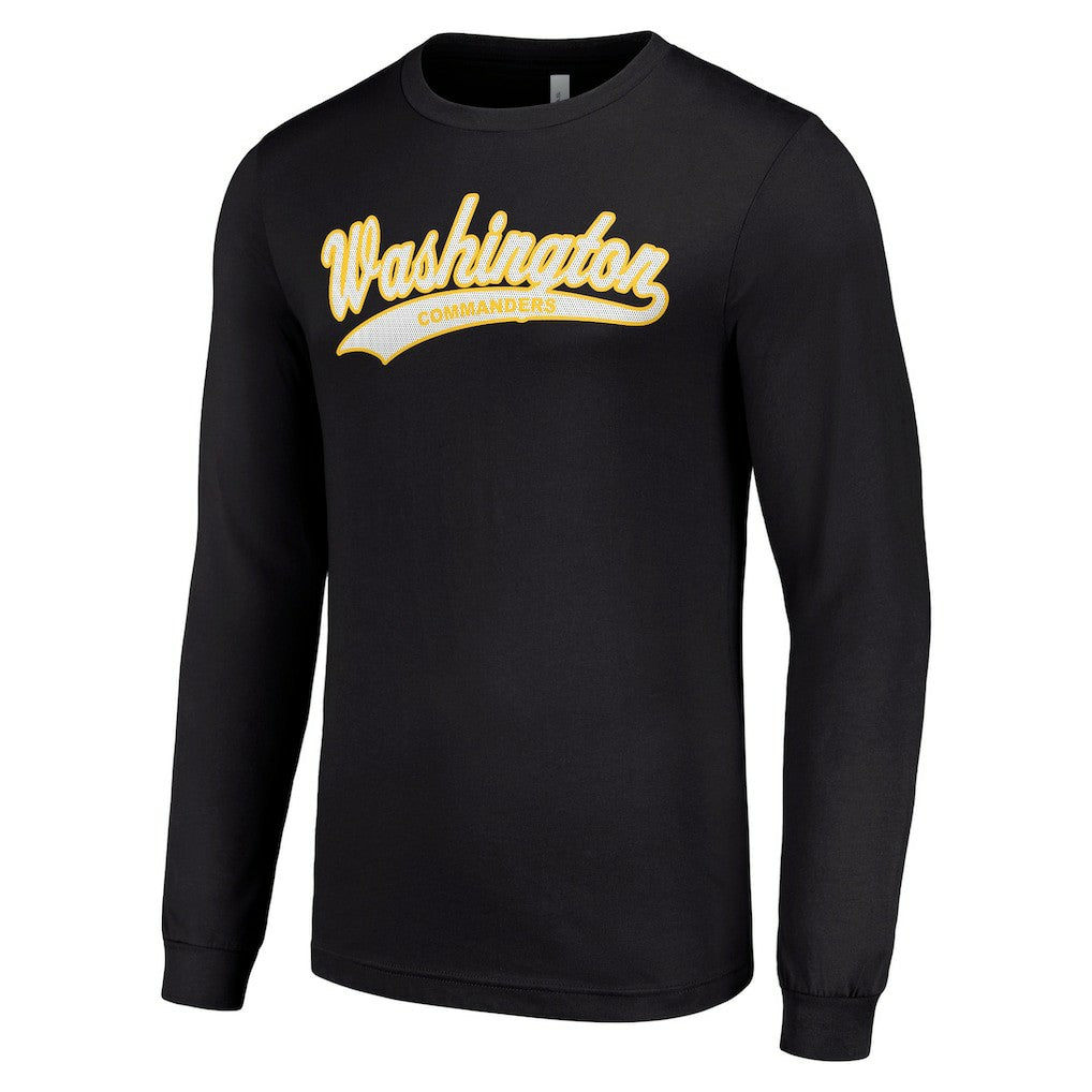 Washington Commanders Starter Tailsweep Long Sleeve T-Shirt Black - NFL