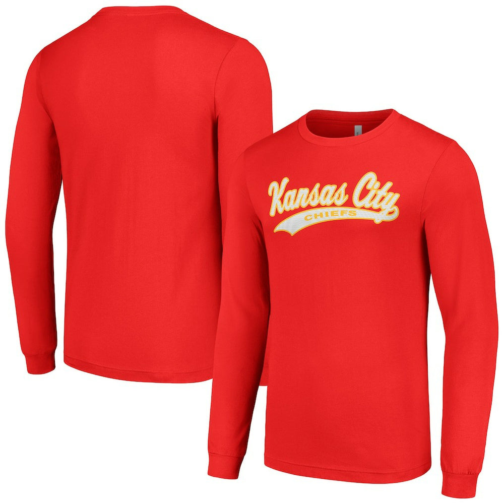 Kansas City Chiefs Starter Tailsweep Long Sleeve T-Shirt Red - NFL