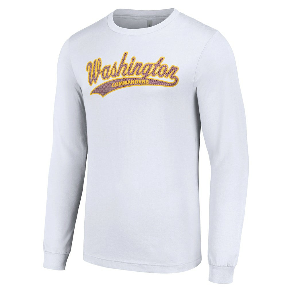 Washington Commanders Starter Tailsweep Long Sleeve T-Shirt White - NFL