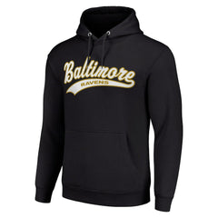 Baltimore Ravens Starter Unisex Tailsweep Pullover Hoodie Black - NFL