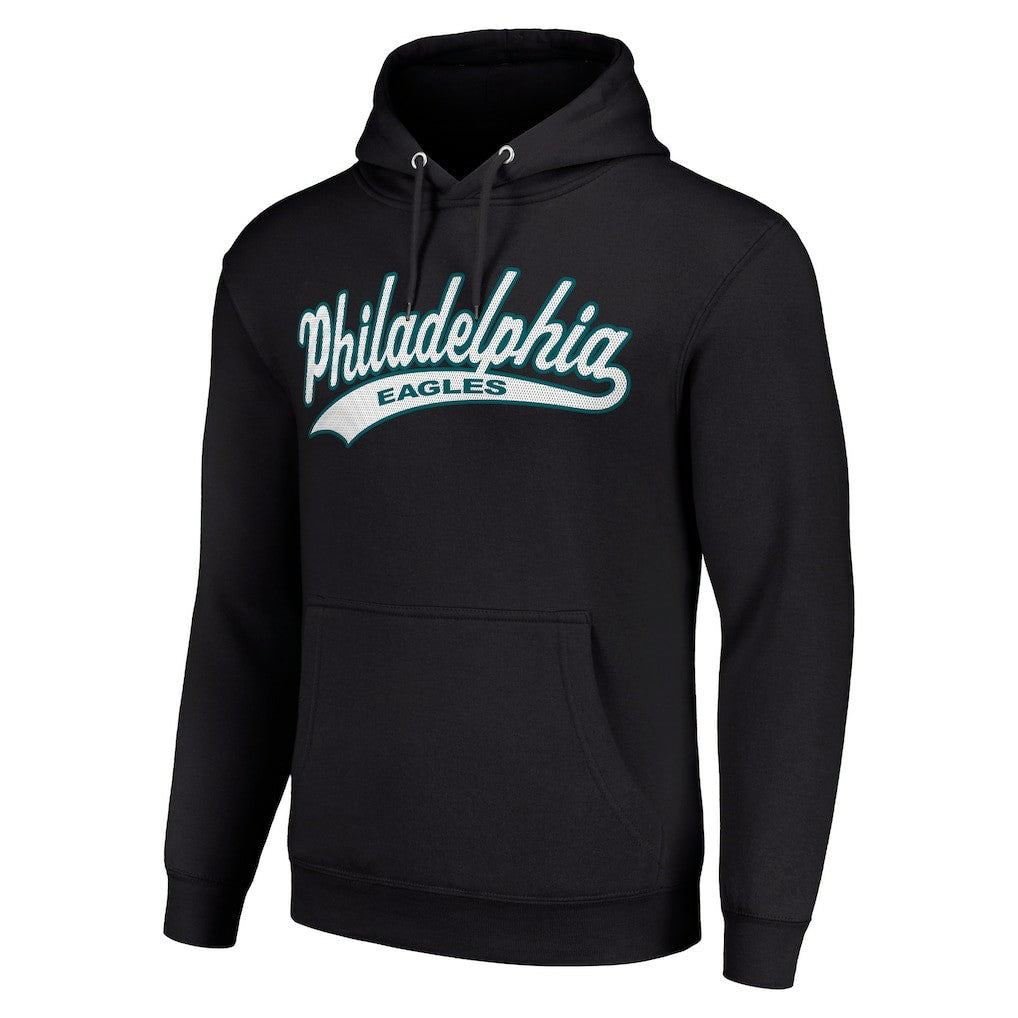 Philadelphia Eagles Starter Unisex Tailsweep Pullover Hoodie Black - NFL