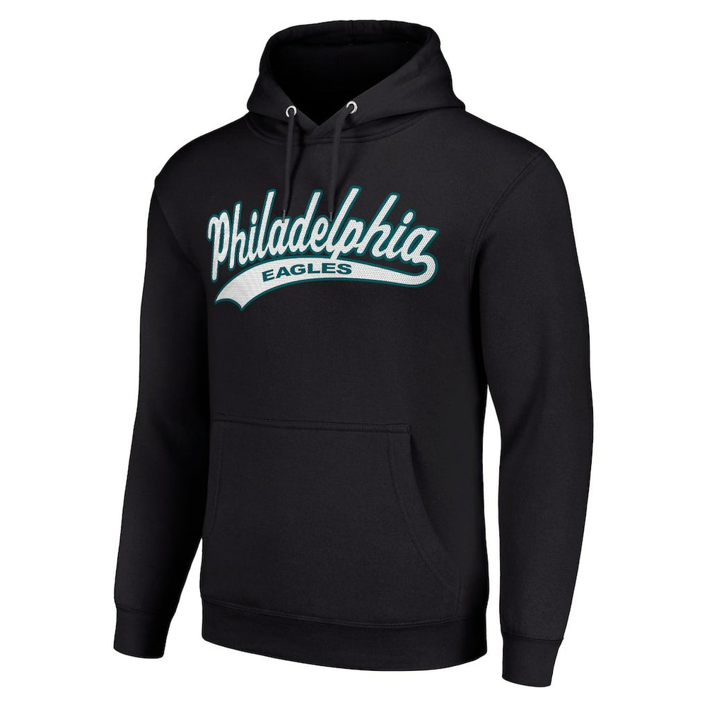 Philadelphia Eagles Starter Unisex Tailsweep Pullover Hoodie Black - NFL
