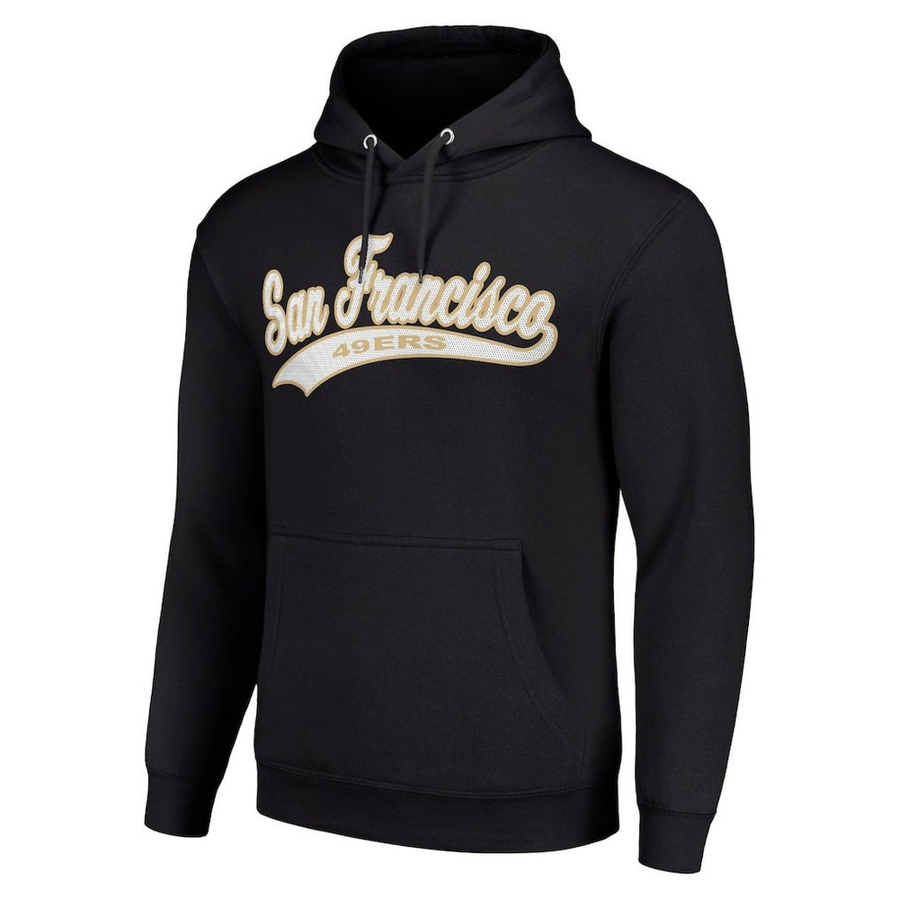 San Francisco 49ers Starter Unisex Tailsweep Pullover Hoodie Black - NFL