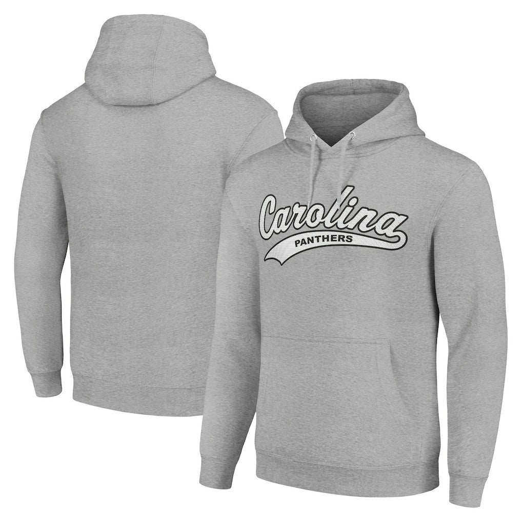 Carolina Panthers Starter Unisex Tailsweep Pullover Hoodie Heather Gray - NFL