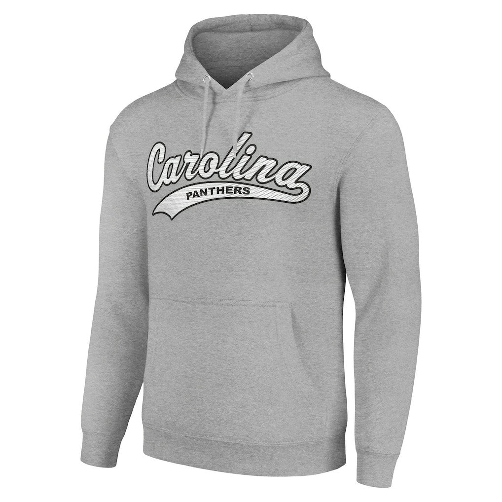 Carolina Panthers Starter Unisex Tailsweep Pullover Hoodie Heather Gray - NFL