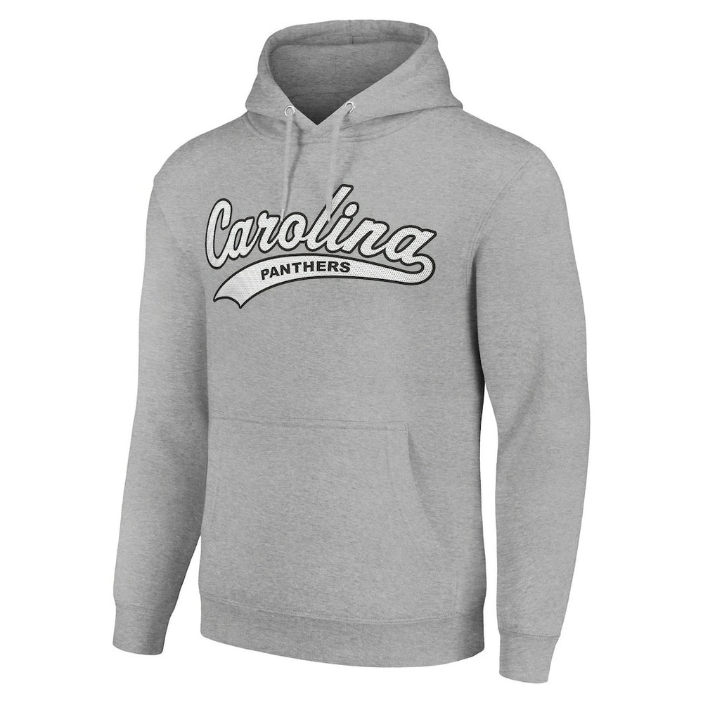 Carolina Panthers Starter Unisex Tailsweep Pullover Hoodie Heather Gray - NFL
