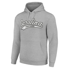 Carolina Panthers Starter Unisex Tailsweep Pullover Hoodie Heather Gray - NFL