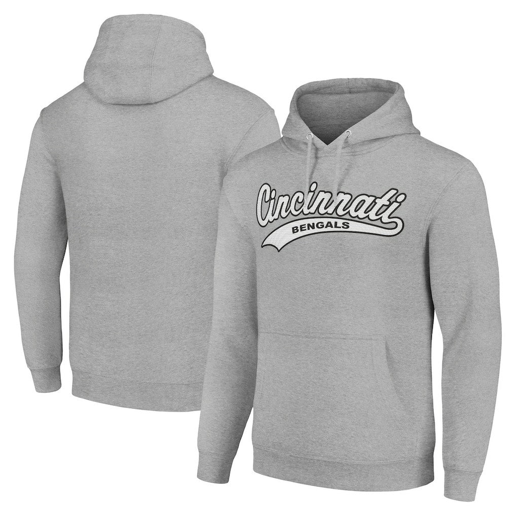 Cincinnati Bengals Starter Unisex Tailsweep Pullover Hoodie Heather Gray - NFL