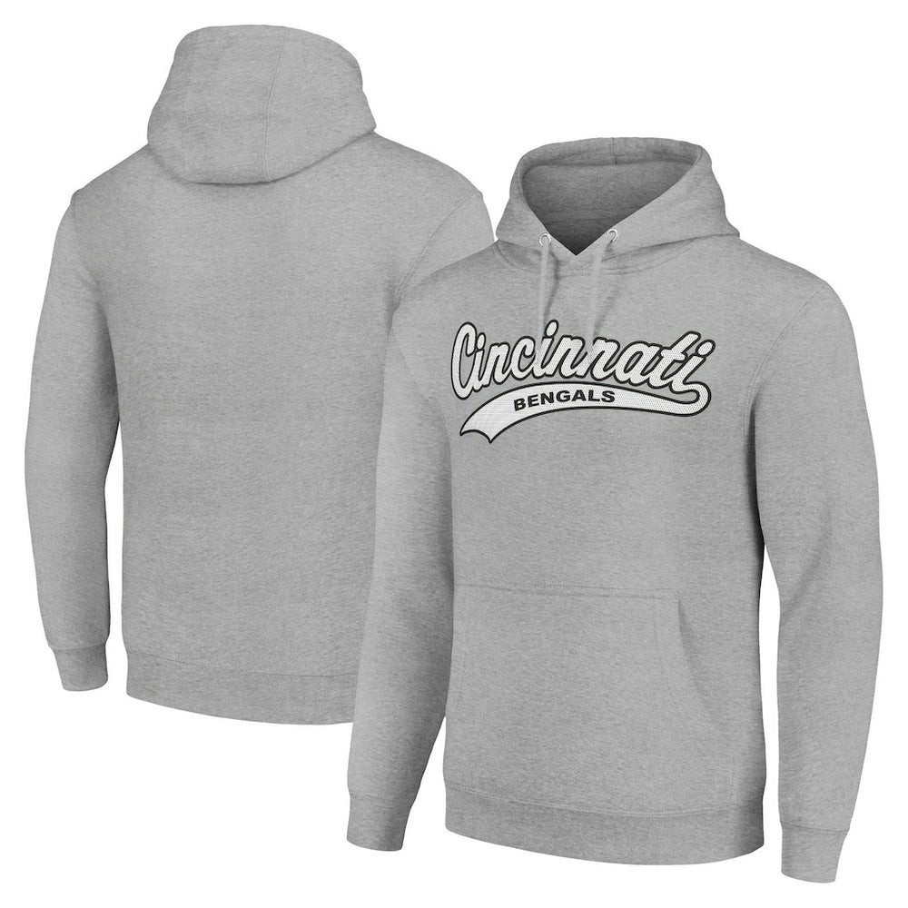 Cincinnati Bengals Starter Unisex Tailsweep Pullover Hoodie Heather Gray - NFL