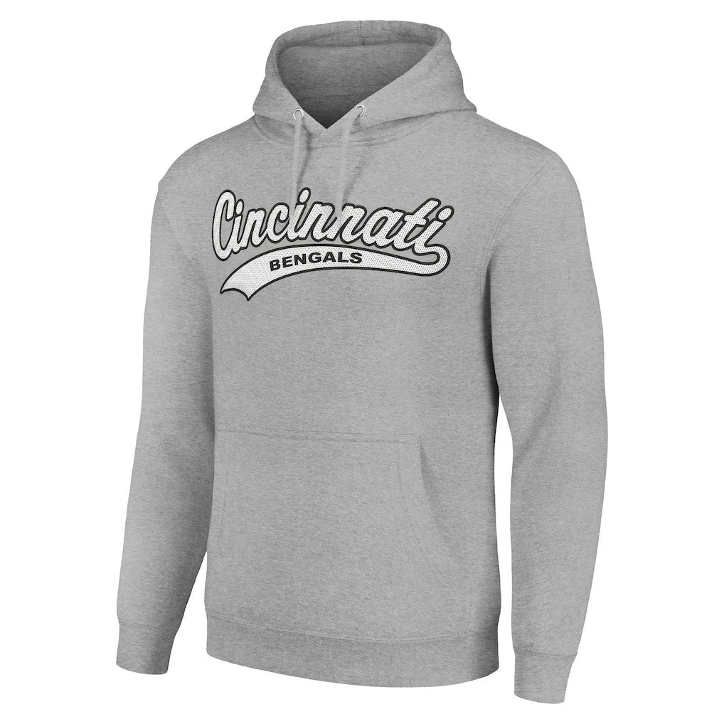 Cincinnati Bengals Starter Unisex Tailsweep Pullover Hoodie Heather Gray - NFL