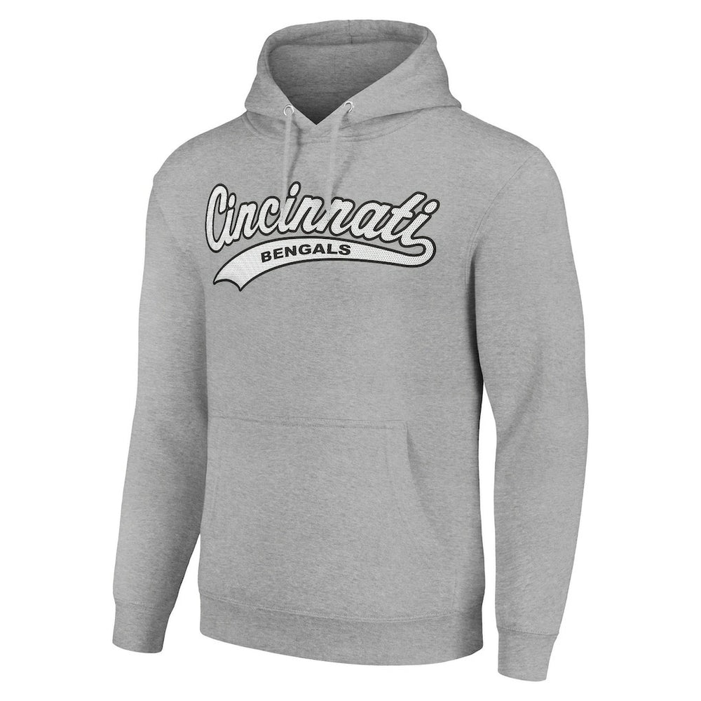 Cincinnati Bengals Starter Unisex Tailsweep Pullover Hoodie Heather Gray - NFL