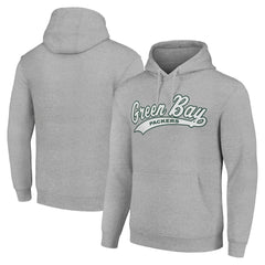 Green Bay Packers Starter Unisex Tailsweep Pullover Hoodie Heather Gray - NFL