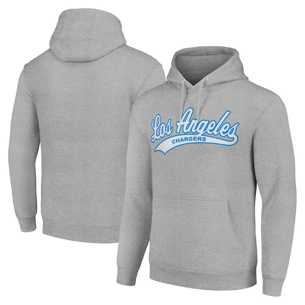 Los Angeles Chargers Starter Unisex Tailsweep Pullover Hoodie Heather Gray - NFL
