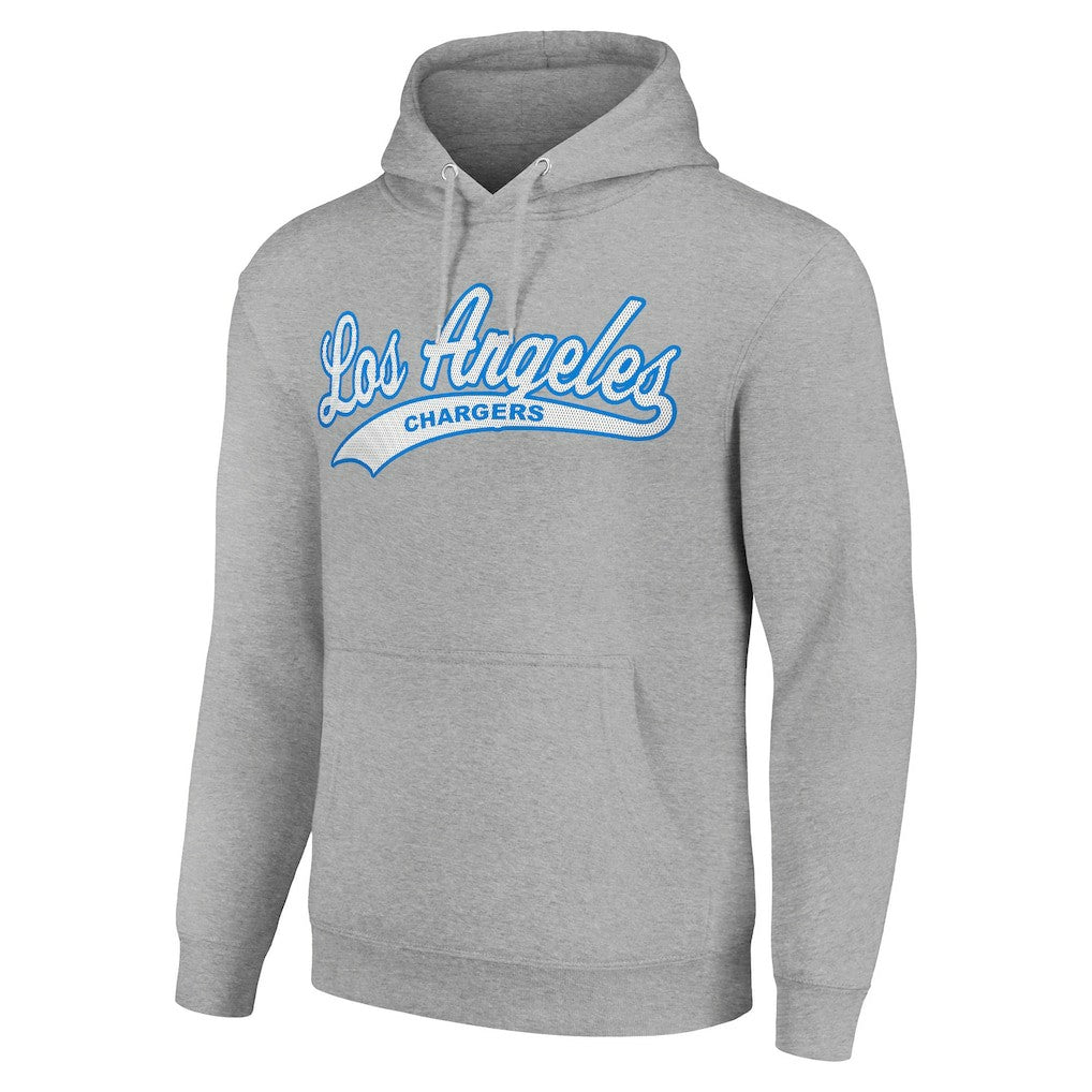 Los Angeles Chargers Starter Unisex Tailsweep Pullover Hoodie Heather Gray - NFL