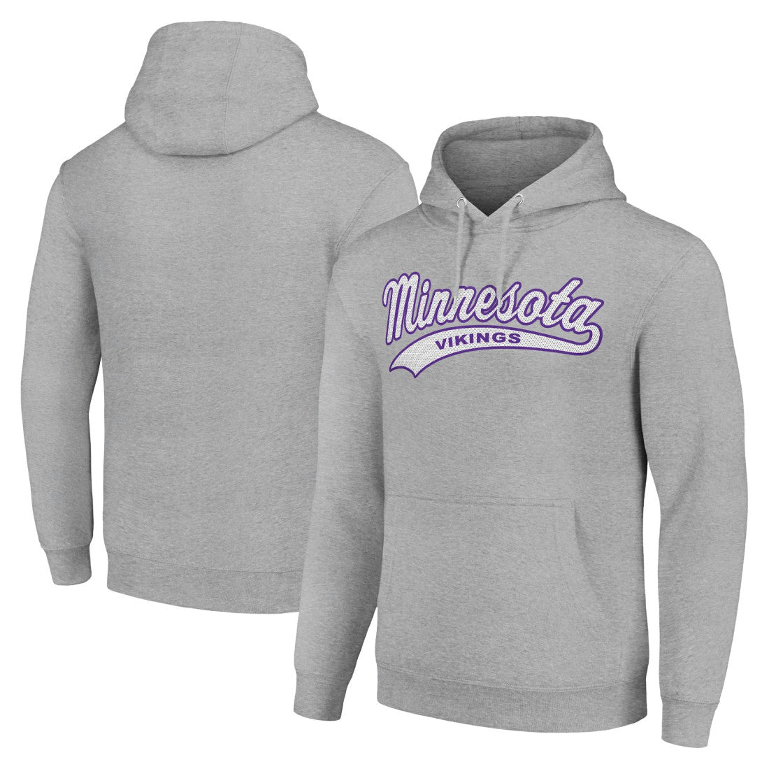 Minnesota Vikings Starter Unisex Tailsweep Pullover Hoodie Heather Gray - NFL