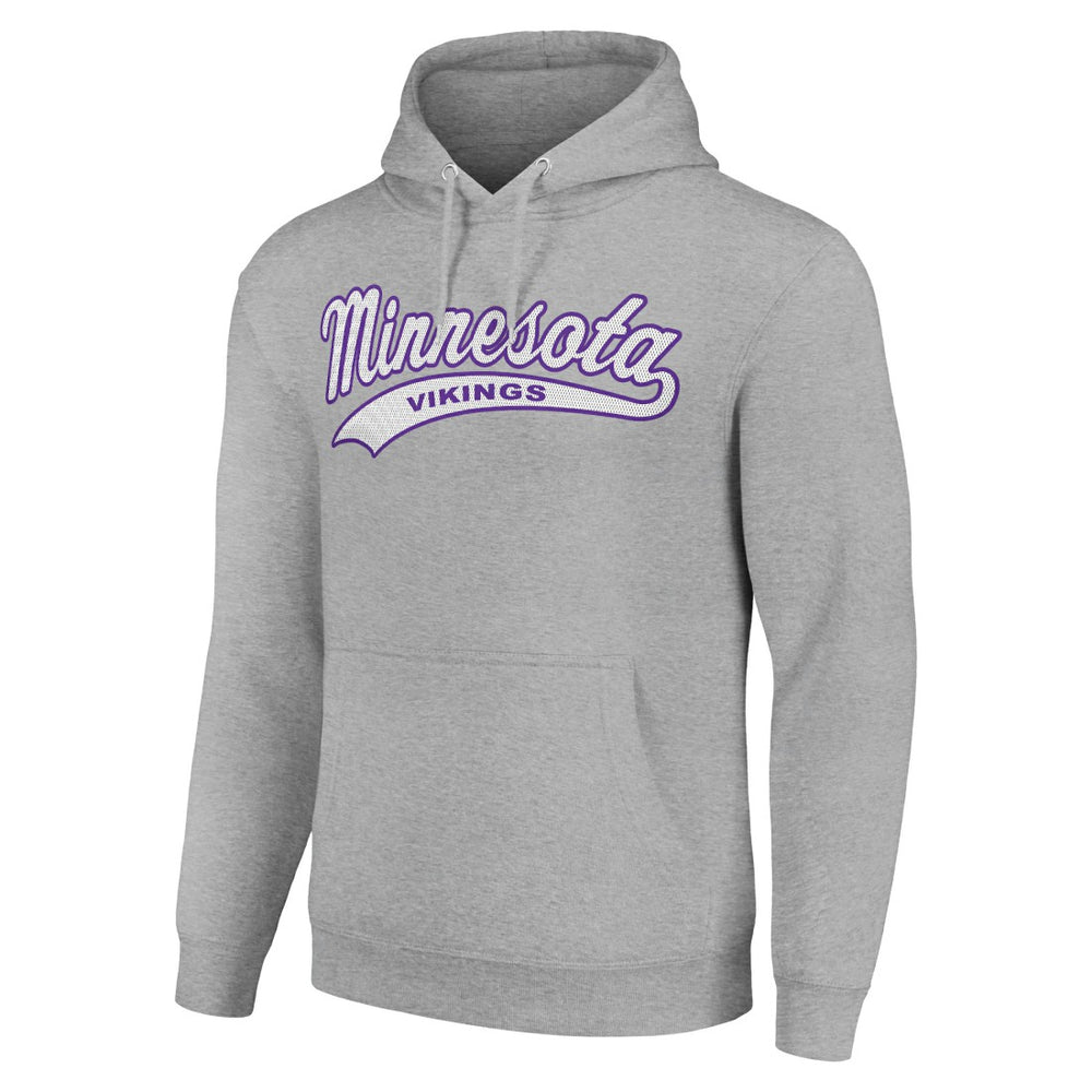 Minnesota Vikings Starter Unisex Tailsweep Pullover Hoodie Heather Gray - NFL