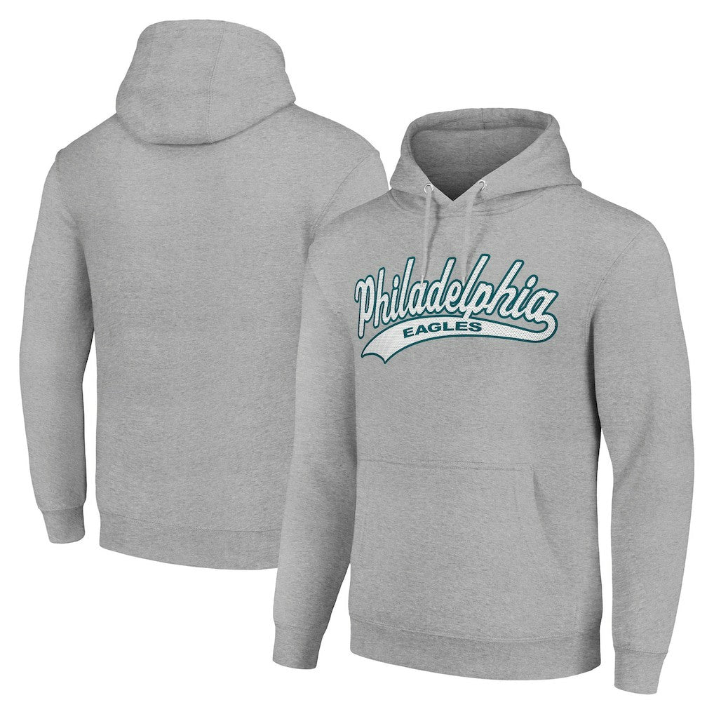 Philadelphia Eagles Starter Unisex Tailsweep Pullover Hoodie Heather Gray - NFL