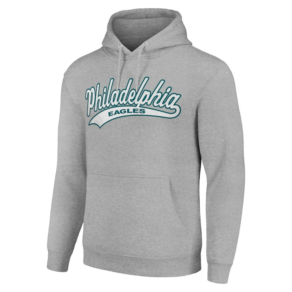 Philadelphia Eagles Starter Unisex Tailsweep Pullover Hoodie Heather Gray - NFL