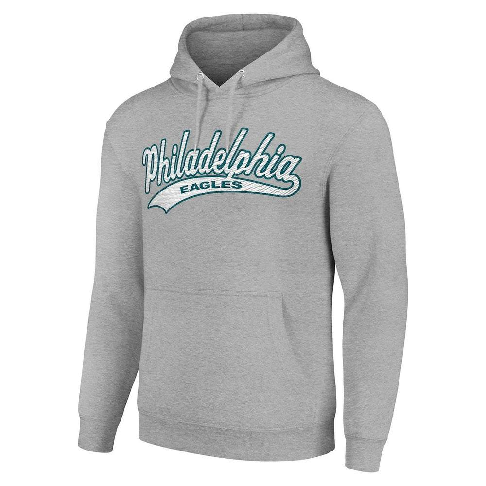 Philadelphia Eagles Starter Unisex Tailsweep Pullover Hoodie Heather Gray - NFL