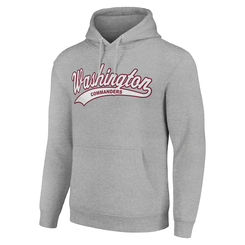 Washington Commanders Starter Unisex Tailsweep Pullover Hoodie Heather Gray - NFL