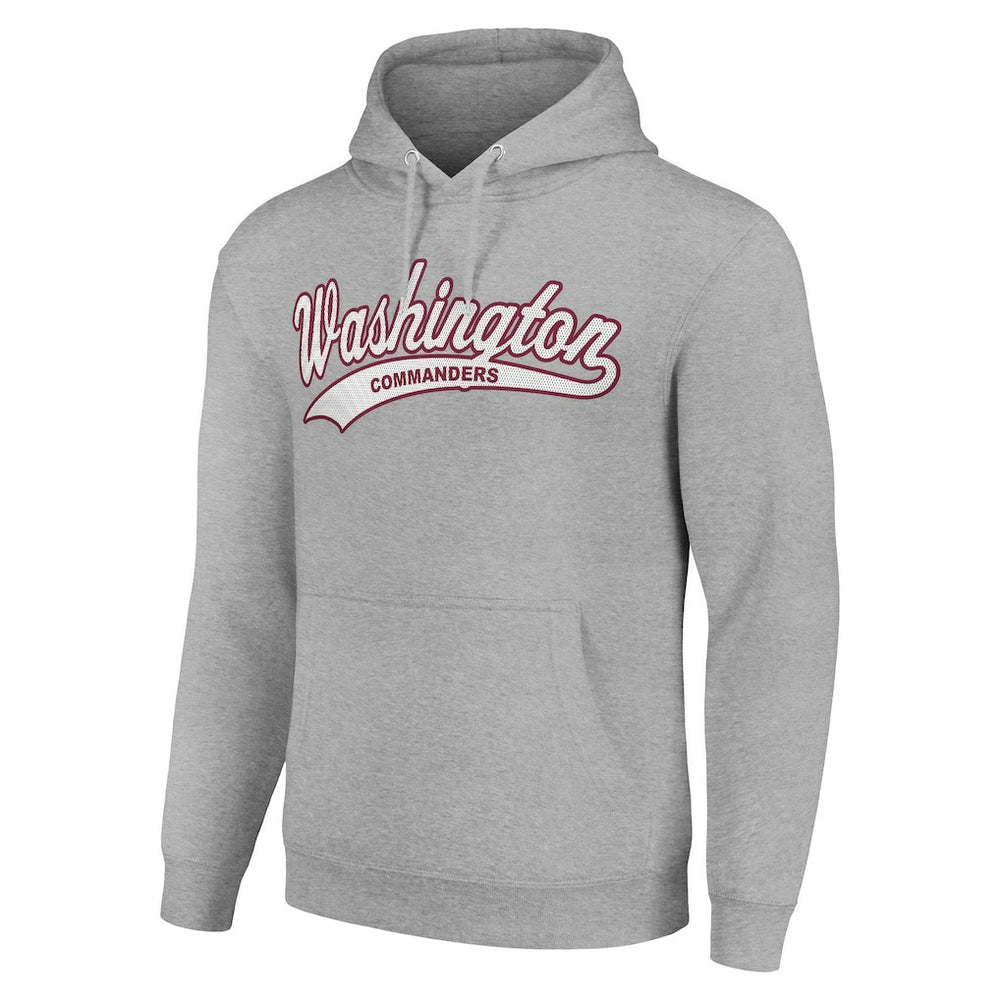 Washington Commanders Starter Unisex Tailsweep Pullover Hoodie Heather Gray - NFL