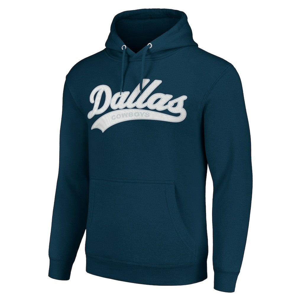 Dallas Cowboys Starter Unisex Tailsweep Pullover Hoodie Navy - NFL