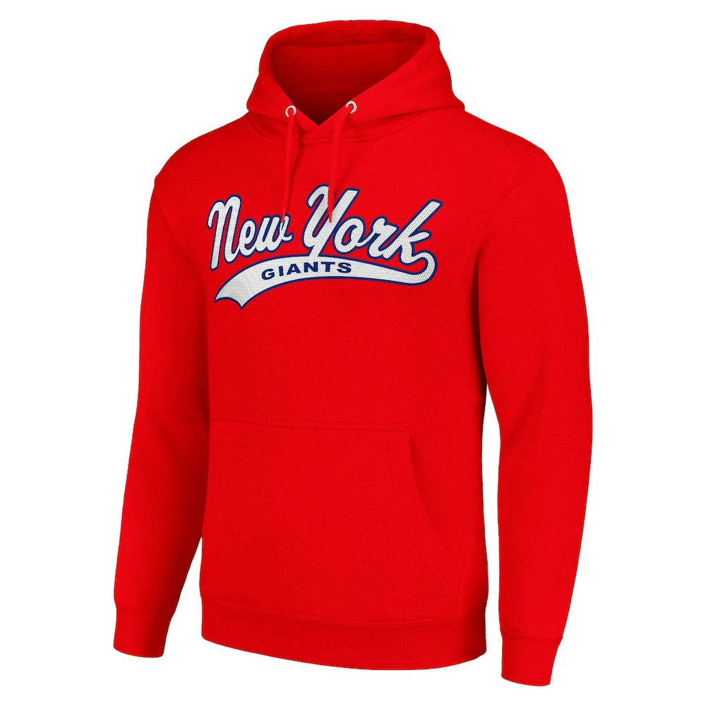 New York Giants Starter Unisex Tailsweep Pullover Hoodie Red - NFL
